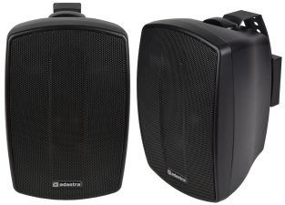 Adastra BH4 zwarte speakerset 60 Watt binnen en buiten 4 inch woofer