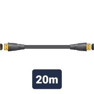 AV:link Hoogwaardige 4K Ready HDMI-kabels - plug-to-plug 20 m