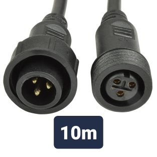 QTX  Waterdichte DMX Verlengkabel voor HIPAR 10 meter