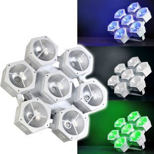 Citronic CosmoPAR-LE: 7x40W COB LED RGBW PAR-lamp (gelimiteerde editie)