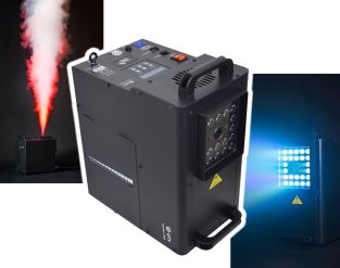 QTX Harrier-1500: Verticale/Horizontale LED-rookmachine 1500W