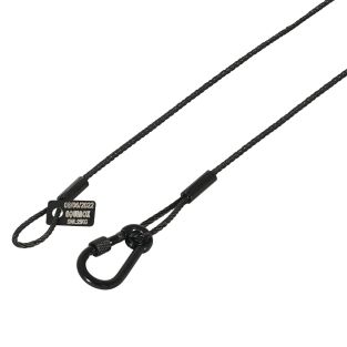 Equinox 35 cm zwarte roestvrijstalen veiligheidsdraad 50 kg