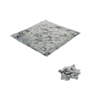 Equinox Losse confetti vierkantjes 17 x 17 mm - Metallic zilver 1 kg
