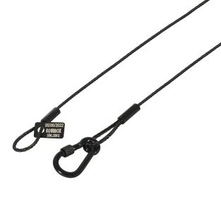 Equinox 75 cm zwarte roestvrijstalen veiligheidsdraad 25 kg