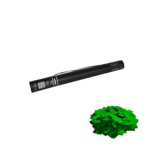 Equinox Elektrisch confettikanon 50 cm, groen metallic