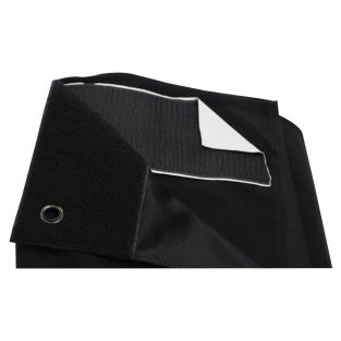 LEDJ 6 x 4 m zwart sergedoek