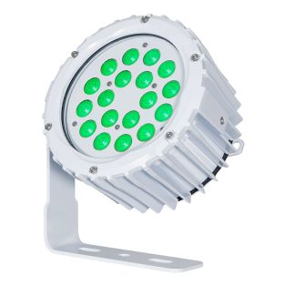 LEDJ Aspect XL Exterior groene accentverlichting (witte behuizing) – 18x 3W LED – IP65