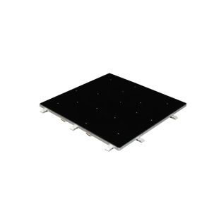 LEDJ Zwart RGB-sterrenhemel dansvloerpaneel van 60 x 60 cm (4 zijden)