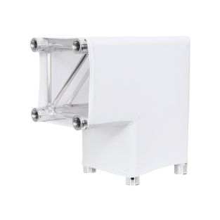 LEDJ Witte 2-weg 90 graden hoekverbindingshuls/hoes voor quad-truss