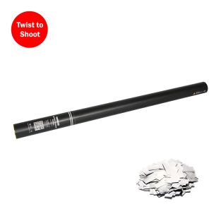 Equinox Handconfettikanon 80 cm zilverkleurig metallic
