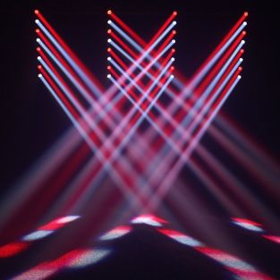 Equinox Swing Batten – 8x 10W RGBW LED – DMX-gestuurd