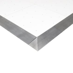 LEDJ Wit RGB-sterrenhemelmotief dansvloerpaneel van 60 x 120 cm