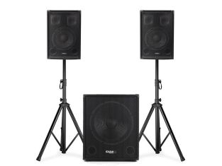 Ibiza Sound CUBE1508 actieve 2.1 speaker subwoofer set 1100W