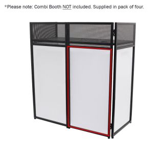 Equinox Combi Booth System vervangende witte lycraset (4 panelen)