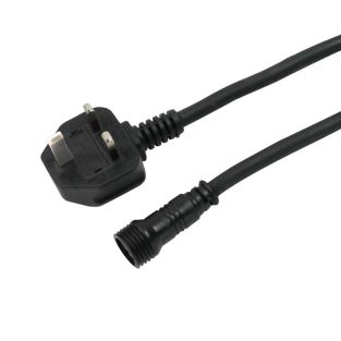 LEDJ 2 m UK-stekker naar Hydralock Power female – IP65