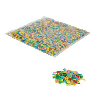Equinox Losse confetti 10 x 10 mm - Meerkleurig 1 kg