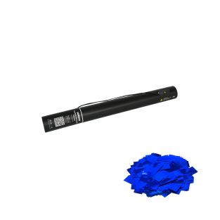 Equinox Elektrisch confetti-kanon 50 cm blauw metallic