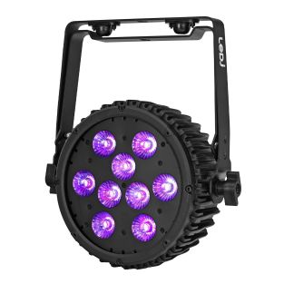 LEDJ Intense 9HEX10 PRO LED Slim Par – 9x 10W RGBWAUV LED – DMX-gestuurd