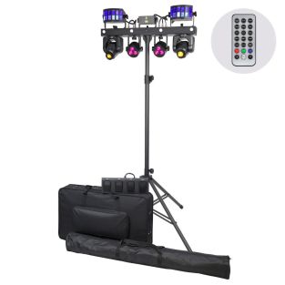 Equinox Gigabar FX1 bar-systeem – 3x 8W RGBW LED – DMX-gestuurd