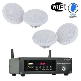 Outdoor inbouwset met WiFi internet radio en 4 waterbestendige inbouw speakers