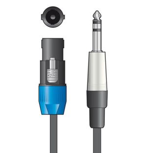 DJ Stunter Speakon naar jack 6,3 MM diverse lengtes