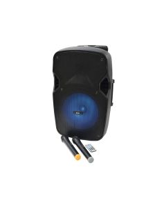 QTX PAL15 mobiele bluetooth luidspreker met 2 draadloze microfoons