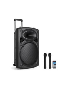 concert Voorwoord Theoretisch Qtx QR15PABT Mobiele Bluetooth PA Luidspreker Box Accu Trolley  USB/SD/VHF/FM 800W kopen?