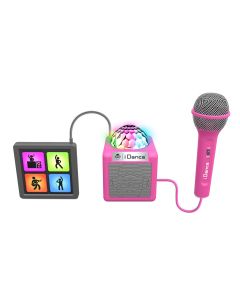 iDance Audio Cube Sing 200 Roze partybox met soundpad en microfoon 