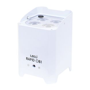 LEDJ Rapid QB1 RGBW (witte behuizing) – 4x 8W RGBW LED – DMX-gestuurd