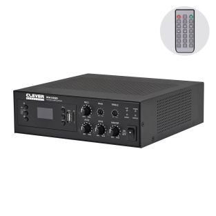 Clever Acoustics MA1060 60W 100V Mixerversterker met MP3, Bluetooth en FM-radio