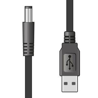 AV:Link USB 2.0 naar 2.1 x 5.5mm 5V DC Plug stroom kabel