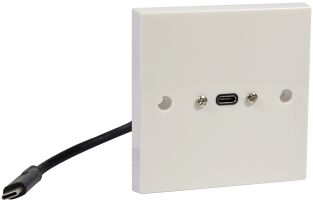 AV:Link USB4 Type-C wandcontactdoos met mannelijke connector