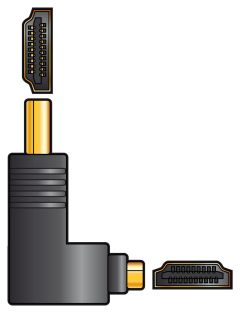AV:Link HDMI Haakse plug rechts