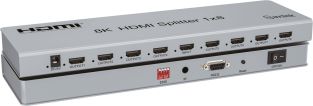 AV:Link 4KS18 slimline 8K HDMI-splitter met EDID