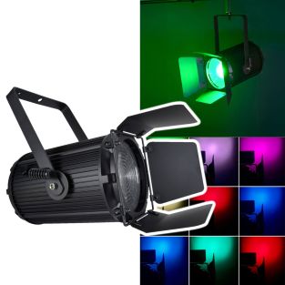 Citronic MFZ160-RGBW: 160W Mini Fresnel Zoom RGBW LED podiumverlichting