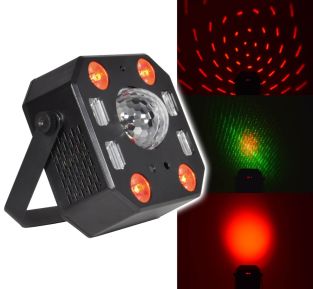 QTX Pentaflash 5-in-1 LED & Laser licht effect