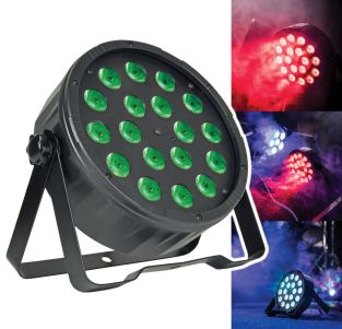 QTX PAR-100 3-in-1 LED PAR 18x 1,5W met afstandsbediening en DMX