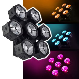 CosmoPAR: 7x40W COB LED RGBW PAR-licht