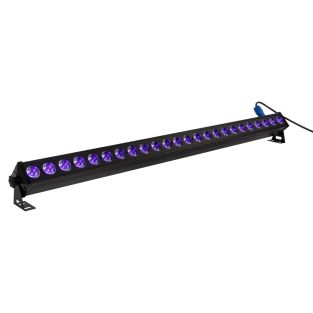 Qtx UVB-24X UV LED bar 24 x 3W blacklight DMX 1 meter