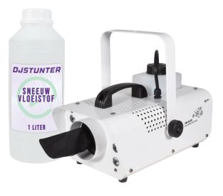 Qtx SW-3LED sneeuwmachine 800 Watt met LED verlichting en 1 ltr sneeuwvloeistof