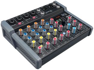 Citronic CMA-8 mixer met DSP, USB Play/Record/PC en Bluetooth 4 mono + 2 stereo