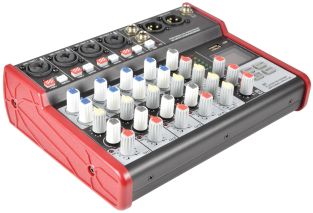 Citronic CSM-6 mixer met USB/Bluetooth en Delay effect