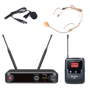 Chord XU1-B Microfoon systeem met bodypack nekband -  dasspeld microfoon