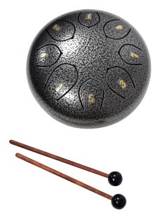 Chord TD6-SV Zilver kleurige Stalen Tongue Drums 6 inch 8-toetsen