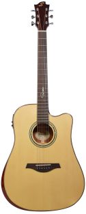 Sevinia SV-SW41C-SM Signature Series volledig massieve elektro-akoestische gitaar Western editie