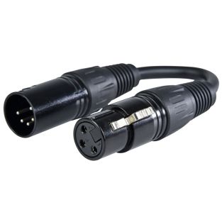 QTX 3-pin naar 5-pin Male DMX adapter