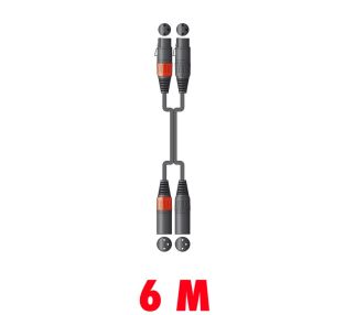 Chord XFXM0600 Professionele XLRF - XLRM kabel 6 meter