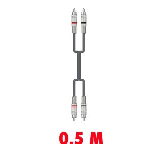 Chord 2R-2R050 Professionele RCA - RCA kabel 0.5m