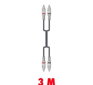 Chord 2R-2R300 Professionele RCA - RCA kabel 3.0m