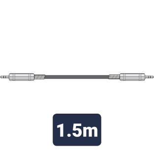 audiokabel 3,5 mm jack - 3,5 mm jack 1,5 m